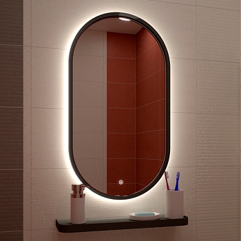 Prime LED Black ЗЛП2199 Зеркало 450x800