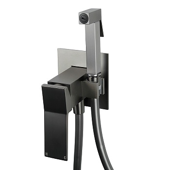 CS72252-9 Смеситель для гигиенического душа встраиваемый Calypso CS7 оружейная сталь (графит)