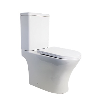 CS4851UQ-TK(OK) Унитаз Calypso компакт 650*350*830мм, торнадо, белый, сид-е быстр-м, мик-т, дюр-т. гориз