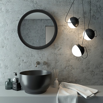 Planet LED Black ЗЛП1188 Зеркало D 700